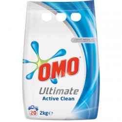 Detergent pudra Omo Ultimate Active Clean 2 kg