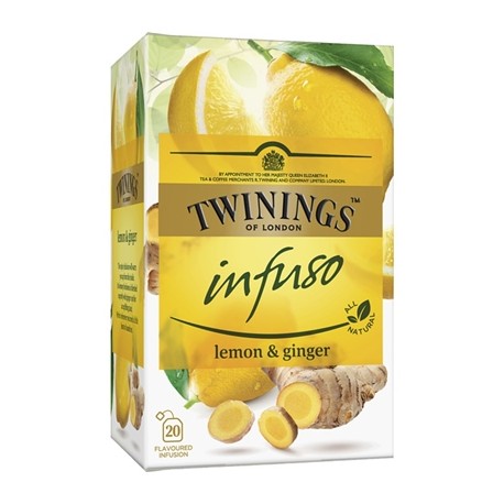 Ceai Twinings Infuso lamaie si ghimbir 20 plicuri
