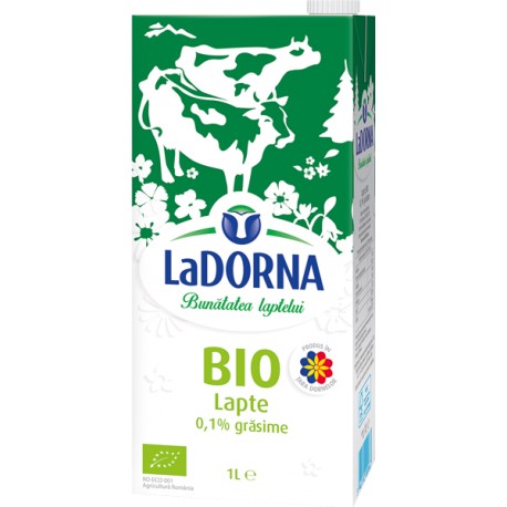 Lapte LaDorna Bio UHT 0,1% grasime 1 litru