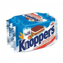Napolitane cu crema de lapte Knoppers 25 grame 3 buc