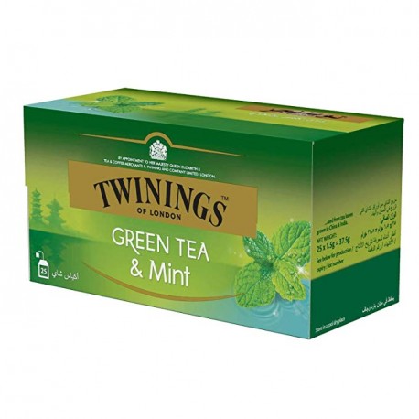 Ceai Twinings Green Tea Mint 25 plicuri