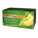 Ceai Twinings Green Tea Lemon 25 plicuri