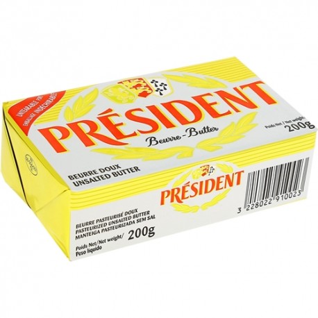 Unt President 82 % grasime 200 grame