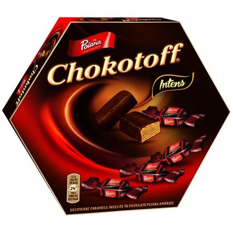 Caramele Poiana Chocotoff Intens 221 grame
