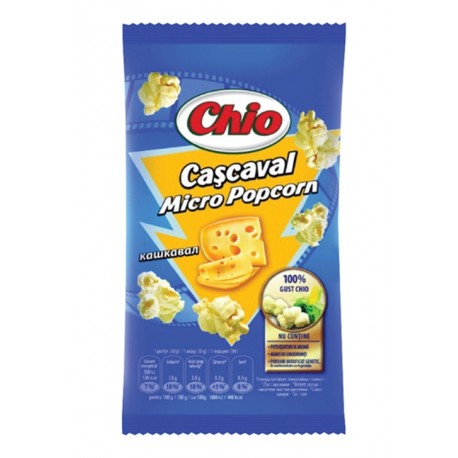 Popcorn cu cascaval pentru microunde Chio 80 grame