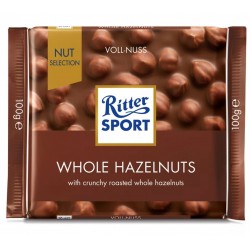Ciocolata cu alune intregi Ritter Sport 100 grame