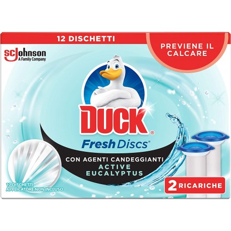 Rezerve odorizant gel WC Duck Fresh Discs Eucalyptus 72 ml