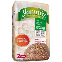 Mix pentru paine neagra cu seminte Yammix 500 grame