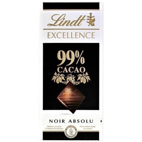 Ciocolata neagra 99% cacao Lindt Excellence 50 grame