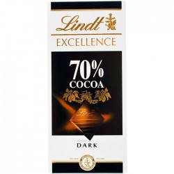 Ciocolata neagra 70% cacao Lindt Excellence 100 grame