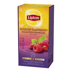 Ceai Lipton Rosehip & Raspberry 25 plicuri