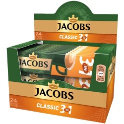 Cafea solubila Jacobs 3 in 1 Classic 24 plicuri