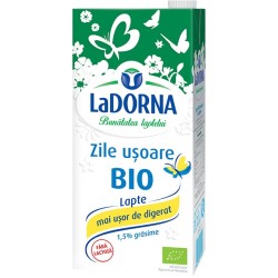 Lapte Bio LaDorna Zile Usoare 1,5% grasime 1 litru
