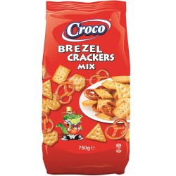Croco Brezel Crackers Mix 750 grame