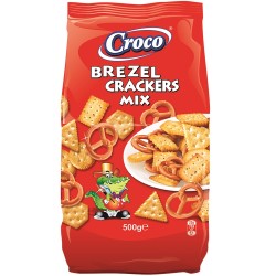 Croco Brezel Crackers Mix 500 grame