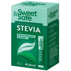 Indulcitor Stevia Sweet & Safe 40 plicuri