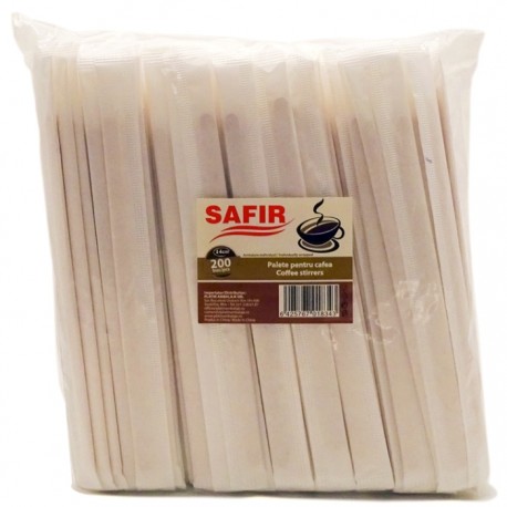 Paletine lemn ambalate individual Safir 14 cm 250 buc