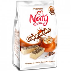 Napolitane cappuccino glazurate Naty 180 grame