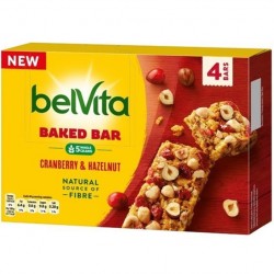 Batoane de cereale Belvita Cranberry & Hazelnut 160 grame