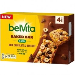 Batoane de cereale Belvita ciocolata neagra si alune 160 grame