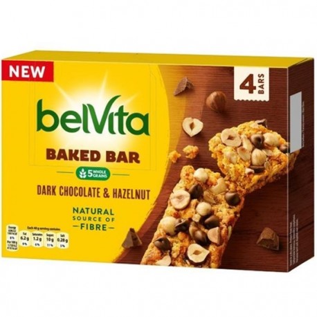 Batoane de cereale Belvita Dark Chocolate & Hazelnut 160 grame