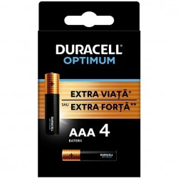 Baterii Duracell Optimum LR03 AAA 4 buc