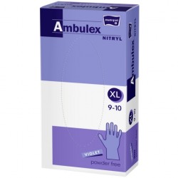 Manusi nitril violet nepudrate Ambulex marime XL 100 buc