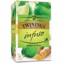 Ceai Twinings Infuso ghimbir si lime 20 plicuri