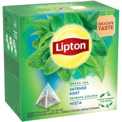 Ceai Lipton Green verde cu menta 20 plicuri piramidale