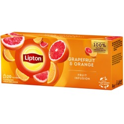 Ceai Lipton grapefruit si portocale 20 plicuri