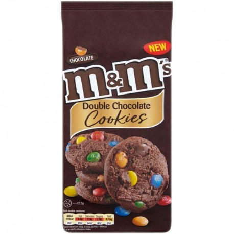 Biscuiti M&M's Double Chocolate Cookies 180 grame