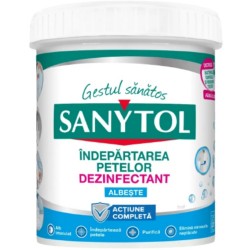 Dezinfectant pudra pentru pete rufe albe Sanytol 450 grame