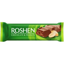 Baton de ciocolata Roshen Chocolate & Peanuts 29 grame