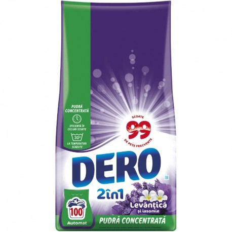Detergent pudra Dero 2 in 1 levantica si iasomie 7,5 kg