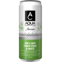 Apa carbogazoasa cu lamaie verde si menta Aqua Carpatica doza 330 ml