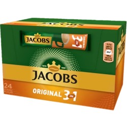 Cafea solubila Jacobs 3 in 1 Original 24 plicuri