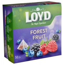 Ceai Loyd fructe de padure 50 plicuri piramidale