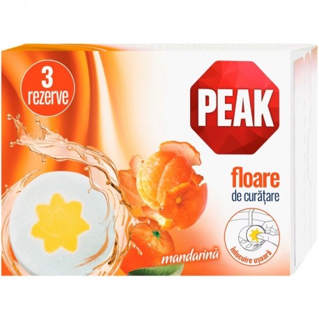 Rezerva odorizant solid WC Peak floare de curatare mandarina 45 grame 3 buc