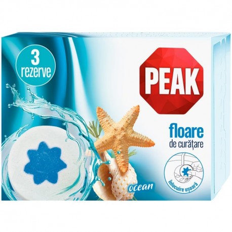 Rezerva odorizant solid WC Peak floare de curatare ocean 45 grame 3 buc