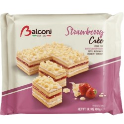 Tort cu capsuni Balconi Strawberry Cake 400 grame