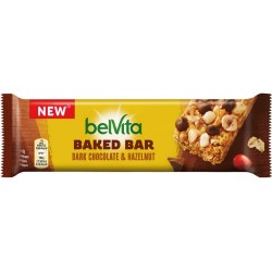 Baton de cereale cu ciocolata neagra si alune Belvita 40 grame