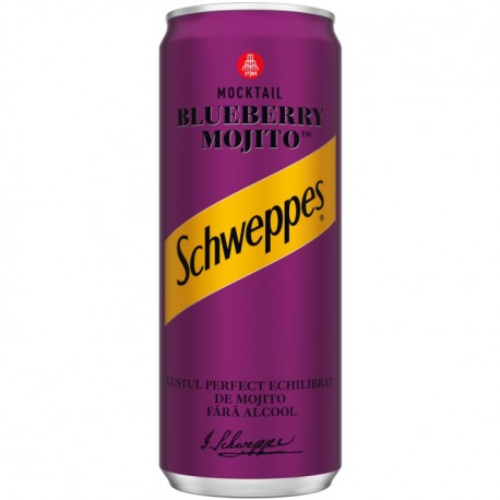 Schweppes Blueberry Mojito doza 330 ml