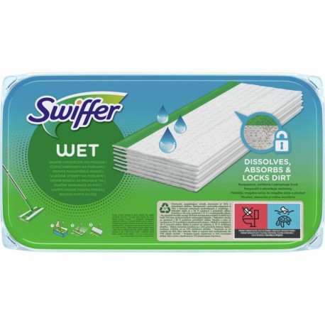 Rezerve umede mop plat Swiffer 10 buc