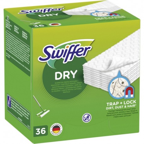 Rezerve uscate mop plat Swiffer 36 buc