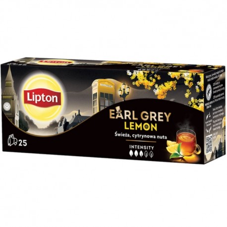 Ceai Lipton Earl Grey Lemon 25 plicuri