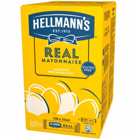 Sos de maioneza plic Hellmann's Real 10 ml 198 plicuri