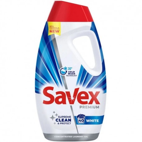 Detergent lichid Savex Premium White 1,8 litri