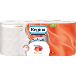 Hartie igienica Regina Delicate Silky Peach 3 straturi 8 role