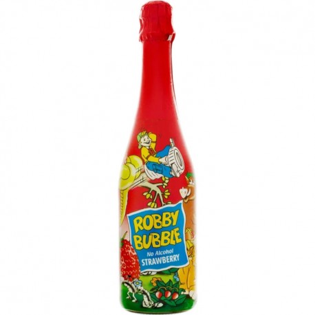 Spumant fara alcool Robby Bubble capsuni 750 ml