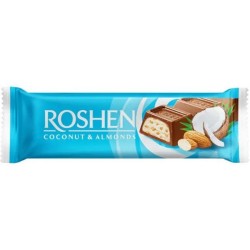 Baton de ciocolata Roshen Coconut & Almonds 29 grame